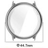 Etui z osłoną ekranu Bizon Case Watch Felipe do Garmin Vivoactive 6, srebrne
