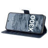 Etui z klapką Bizon Case Pocket do Vivo X300 Pro, granatowe