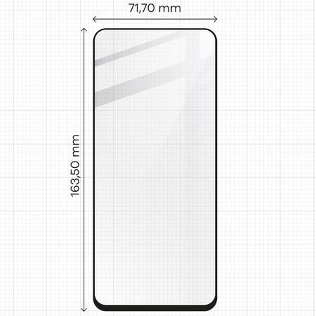 2x Szkło hartowane z ramką + szybka na aparat Bizon Edge 2 Pack do Xiaomi Redmi 13 4G