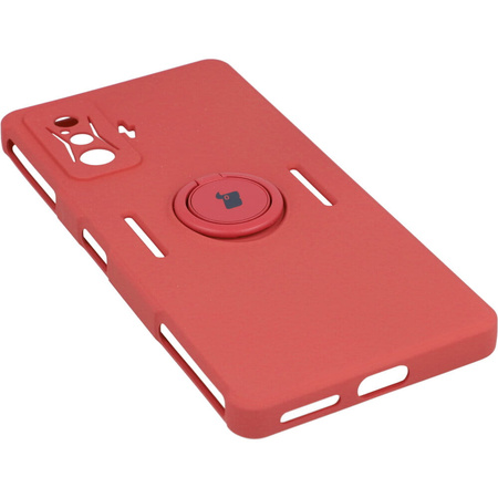 Etui Bizon Case Silicone Ring do Xiaomi Poco F4 GT, różowe