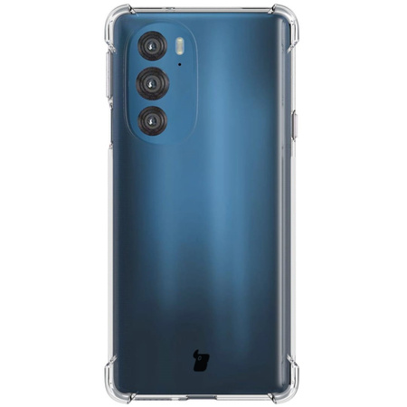 Etui + 2x szkło + obiektyw Bizon Case Clear Pack do Moto Edge 30 Pro, przezroczyste