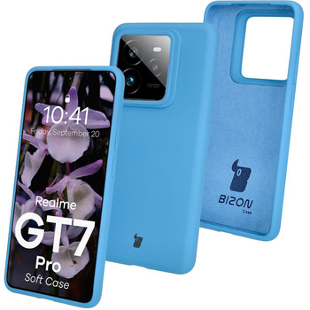 Silikonowe etui Bizon Soft Case do Realme GT 7 Pro, niebieskie