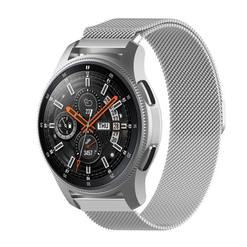 Pasek Bizon Strap Watch Chain 20 mm do Huawei Watch GT 3 42 mm, srebrny
