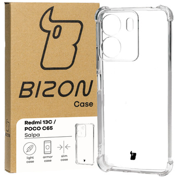 Elastyczne etui Bizon Case Salpa do Xiaomi Redmi 13C / Xiaomi Pocophone C65, przezroczyste