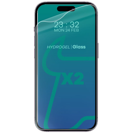 Folia hydrożelowa na ekran Bizon Glass Hydrogel, iPhone 14 Pro, 2 sztuki