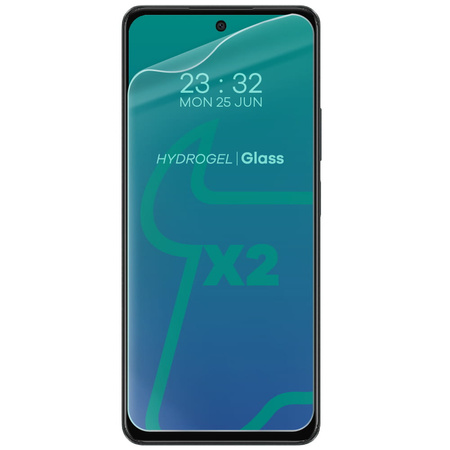 Folia hydrożelowa na ekran Bizon Glass Hydrogel Front Duo do Oppo A58 4G / A38, 2 sztuki