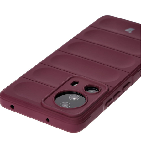 Pancerne etui Bizon Case Tur do Xiaomi 13 Lite, burgundowe