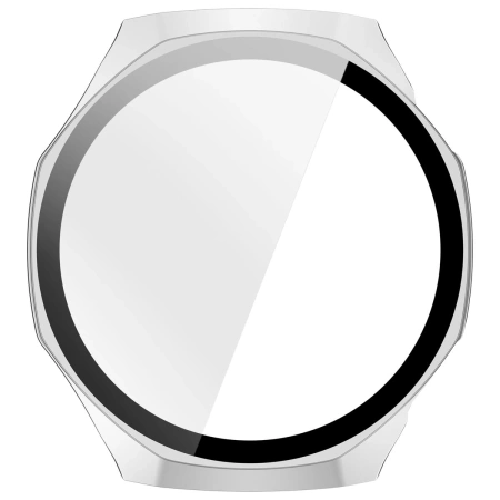 Etui ze szkłem do zegarka Bizon Case+Glass Watch do Huawei Watch GT6 Pro 46 mm, matowe srebrne