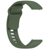 Pasek silikonowy do smartwatcha, Bizon Strap Watch Silicone Pro H, Quick Release 22 mm, ciemnozielony