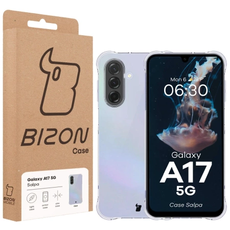 Elastyczne etui Bizon Case Salpa do Galaxy A17 5G, przezroczyste