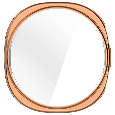 Etui z osłoną ekranu Bizon Case Watch Felipe do Galaxy Watch 8 44 mm, różowozłote