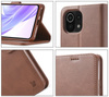 Etui Bizon Case Wallet do Xiaomi Mi 11, brązowe