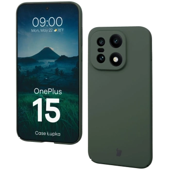 Etui Bizon Case Łupka do OnePlus 15, zielone
