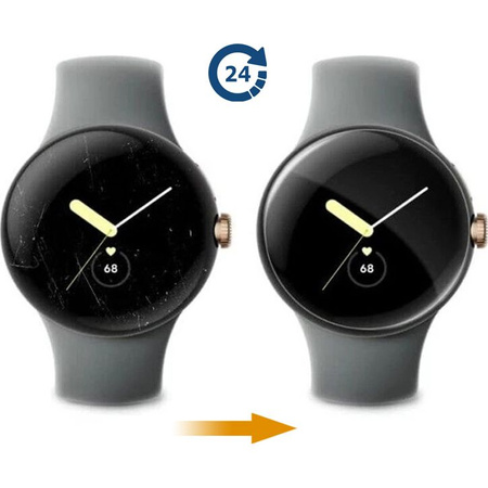 Folia hydrożelowa na ekran Bizon Glass Watch Hydrogel Duo do Huawei Watch 4 Pro / 4 Pro Space Edition, 2 sztuki