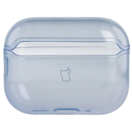 Elastyczne etui z karabińczykiem Bizon Case Headphone Clear do AirPods Pro 3, przeźroczysto-niebieskie