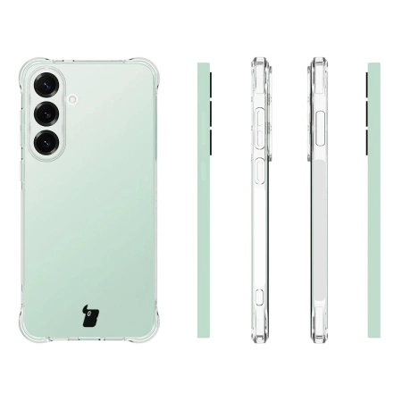 Elastyczne etui Bizon Case Salpa do Galaxy S25 FE, przezroczyste