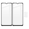 Szkło hartowane Bizon Glass Edge - 2 sztuki + ochrona na obiektyw,  Xiaomi Poco M3, czarne
