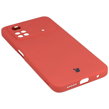 Etui Bizon Case Silicone do Xiaomi Poco M4 Pro 4G, ciemny róż