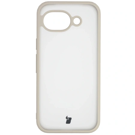 Etui Bizon Case Angelo do Google Pixel 10a, półprzezroczyste z beżową ramką