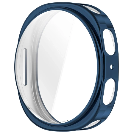Etui z osłoną ekranu Bizon Case Watch Felipe do Galaxy Watch 8 44 mm, niebieskie