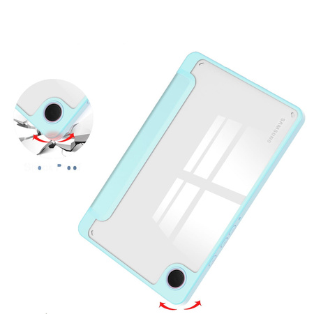 Etui Bizon Case Tab Clear Matt do Samsung Galaxy Tab A9, błękitne