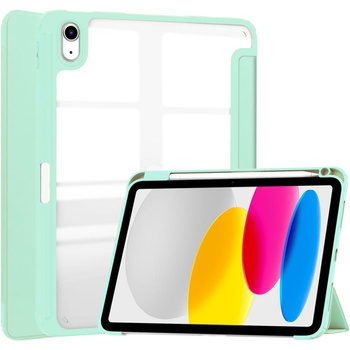 Etui Bizon Case Tab Clear Matt do Apple iPad 10 10.9 2022, miętowe