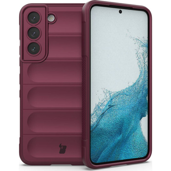 Pancerne etui Bizon Case Tur do Galaxy S22, burgundowe