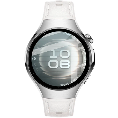 Szkło hybrydowe Bizon Glass Watch Edge Hybrid dla Huawei Watch 5 42 mm, czarne