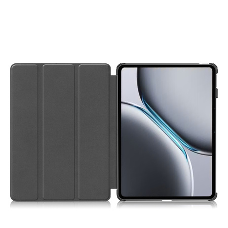 Etui z klapką Bizon Case Tab Croc do OnePlus Pad 2 / Pad Pro, ciemnozielone