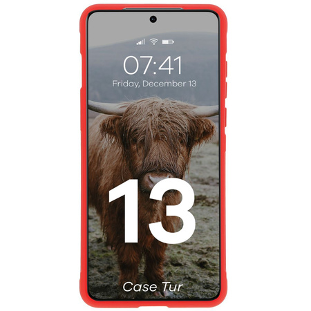 Pancerne etui Bizon Case Tur do OnePlus 13, czerwone
