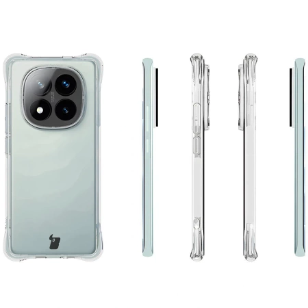 Elastyczne etui + 2x folia na ekran Bizon Case Clear Pack do Xiaomi Redmi Note 14 Pro Plus 5G