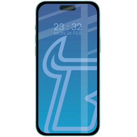 Etui z pierścieniem magnetycznym + szkło hartowane Bizon MatteO Pack do iPhone 15, przydymione-czarne
