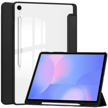 Etui z klapką Bizon Case Tab Clear Matt do Galaxy Tab S10 FE Plus, czarne