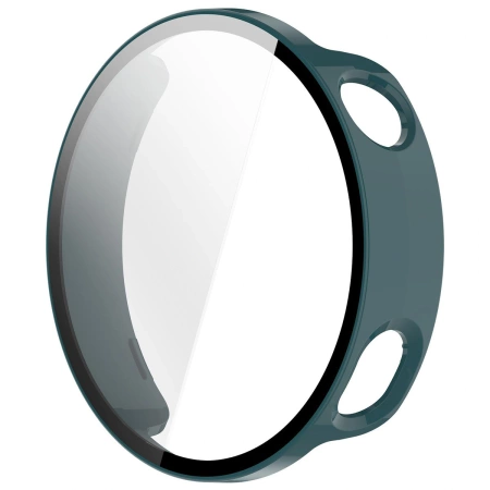 Etui ze szkłem do zegarka Bizon Case+Glass Watch do Xiaomi Watch S4 41 mm, zielone