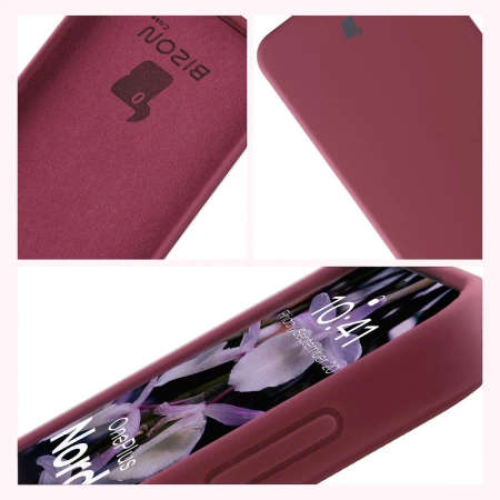 Silikonowe etui Bizon Soft Case do OnePlus Nord 5, ciemnofioletowe