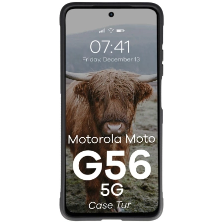 Pancerne etui Bizon Case Tur do Motorola Moto G56 5G, czarne