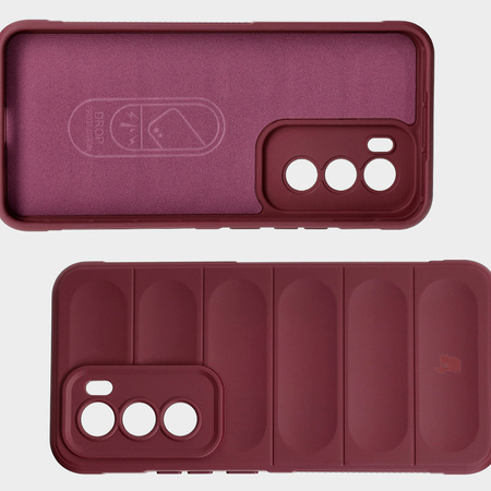 Pancerne etui Bizon Case Tur do Oppo Reno 12, burgundowe