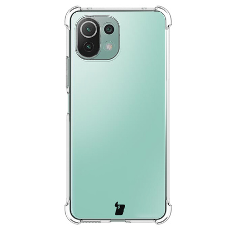 Etui + 2x szkło + obiektyw Bizon Case Clear Pack do Xiaomi Mi 11 Lite / 5G / 5G NE, przezroczyste