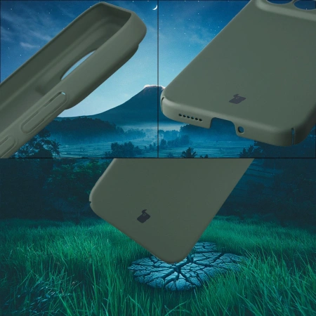 Etui Bizon Case Łupka do Xiaomi POCO F8 Ultra, zielone