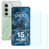 Elastyczne etui + 2x szkło hartowane Bizon Case Clear Pack do Xiaomi Redmi 15 4G / 5G