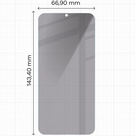 Prywatyzujące szkło hartowane Bizon Glass Clear Shadow Duo do Galaxy S25 / S24, przyciemniane, 2 sztuki