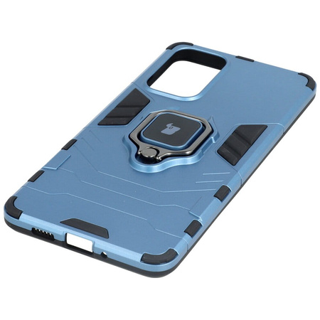 Etui Bizon Case Armor Ring do Galaxy A73 5G, niebieskie