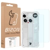 Elastyczne etui + 2x szkło hartowane Bizon Case Clear Pack do Nothing Phone (3)