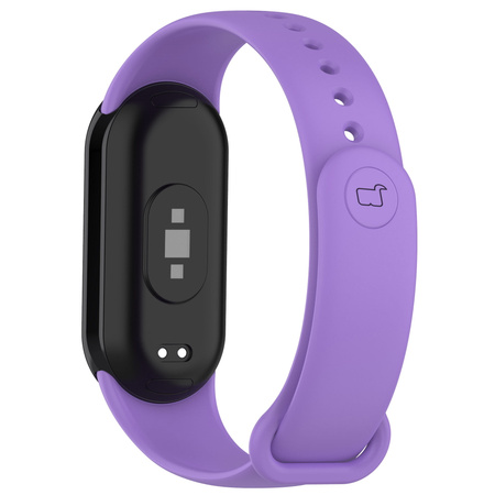 Pasek Bizon Strap Watch Dots do Xiaomi Mi Smart Band 8, fioletowy