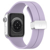 Silikonowy pasek Bizon Strap Watch Silicone L do Apple Watch 38/40/41/42 mm, lawendowy