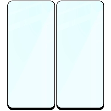Szkło hartowane Bizon Glass Edge Duo do Xiaomi Redmi 13 4G, czarna ramka, 2 sztuki