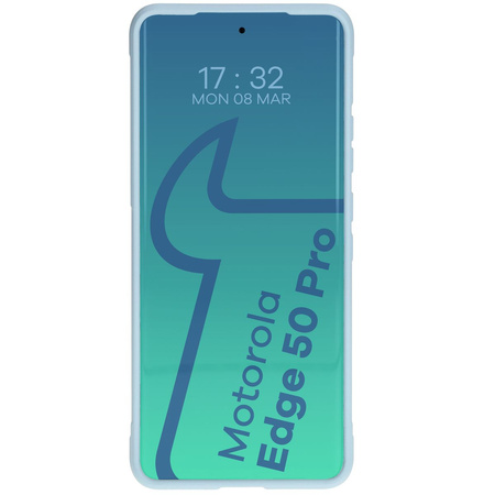 Pancerne etui Bizon Case Tur do Motorola Edge 50 Pro, jasnoniebieskie