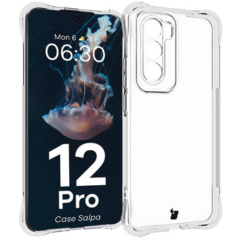 Elastyczne etui Bizon Case Salpa do Oppo Reno 12 Pro, przezroczyste