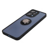 Etui z uchwytem na palec Bizon Case Hybrid Ring do Xiaomi Redmi 12, przydymione z czarną ramką