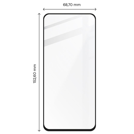 Szkło hartowane Bizon Glass Edge do Oppo Reno 7 4G/ 5G, czarne